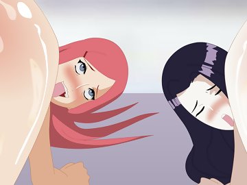 Kushina and Mikoto: Хардкорный анальный секс  Микото и  Кушини