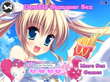 Dual Summer Sex: Двойной летний секс с аниме крошкой