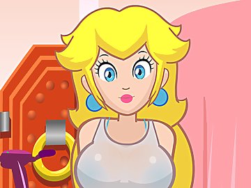 Super Princess Peach: Найди интимное местечко чтобы трахнуть Пич