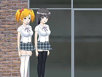 Machou Shoujo Misaki Mifuki: Динамичный экшен с двумя хентай школьницами