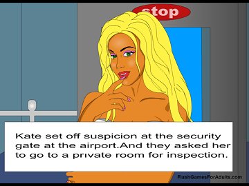 Airport Security: Раздень и выеби подозрительную пышногрудую красотку
