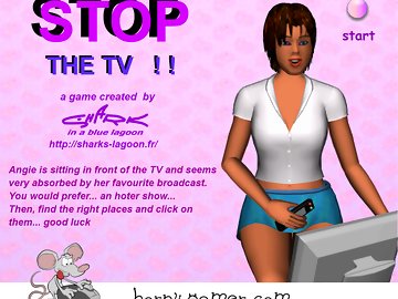 Stop the TV: Оттарабаньте сексуальную глупышку пультом от телевизора до влажного сквирта