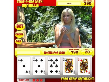 Strip poker with Danielle