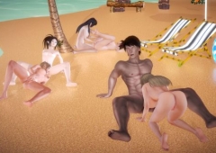 A Virtual Love - массовая оргия на публичном пляже
