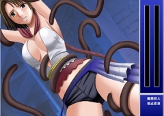 Yuna Tentacles Rape: Монстр с щупальцами оплодотворяет Юну из Final Fantasy