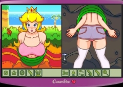 Goddess Knob Trapped v1.0: Застрявшая принцесса Пич из игры Mario текет от мощного оргазма