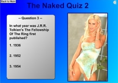 The naked quiz 2: Сексуальная блондинка разрывает для вас свою одежду