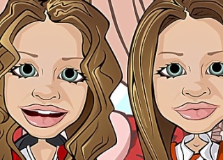Анимация секса с близняшками Олсен